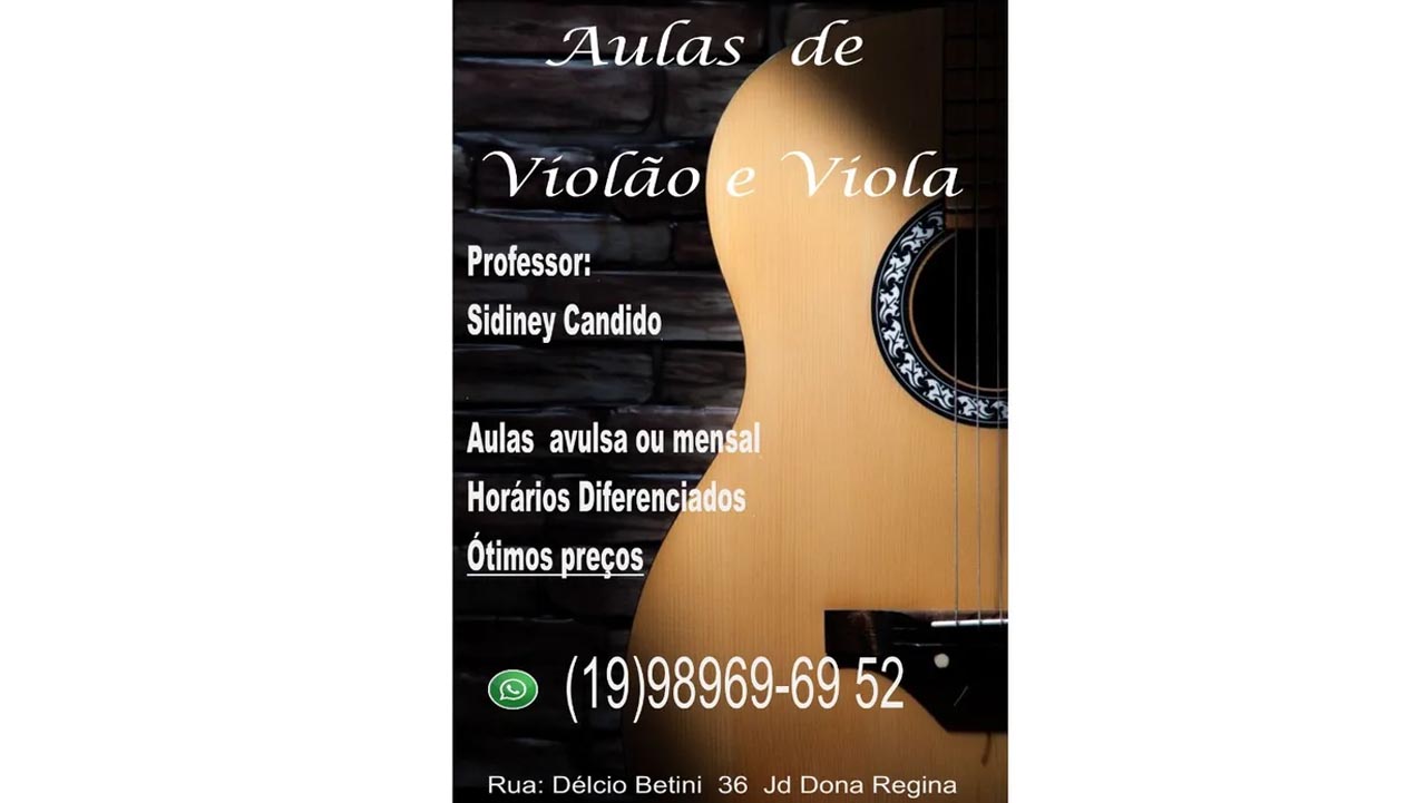 Aulas de violão e viola